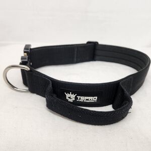 Tspro Black Dog Collar Handle Quick-Release Metal Buckle